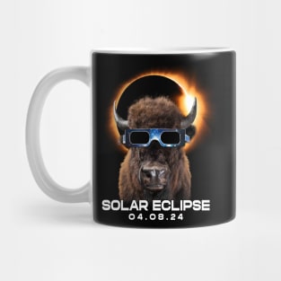 Solar Eclipse Bison: Bold Tee Celebrating the Spirit of America Mug